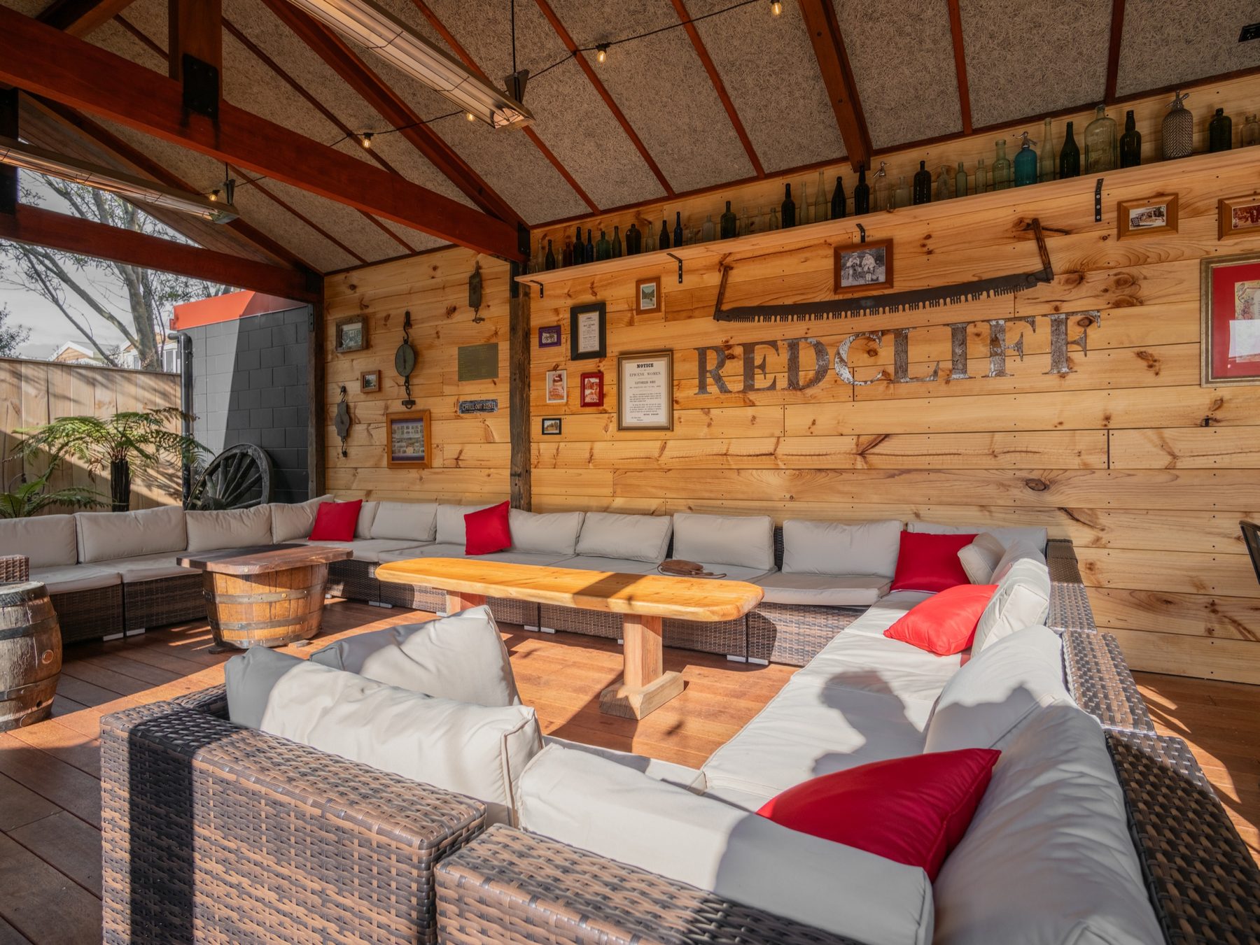 The lounge bar at The Redcliff, Te Anau